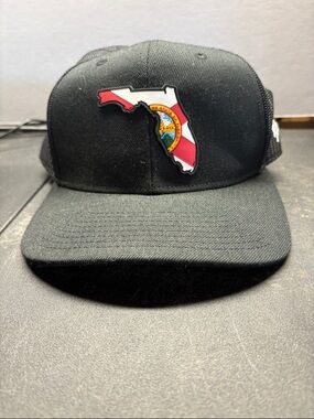 Black Florida Patch Snapback Hat